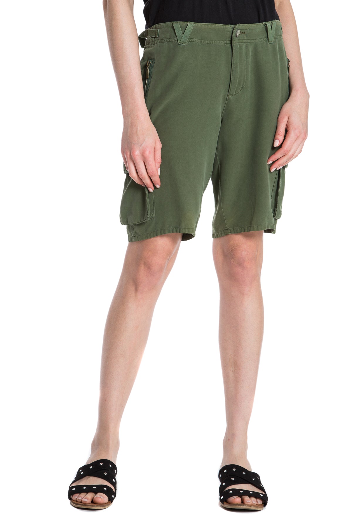 EASY FIT BERMUDA- BRONZE GREEN - Da-Nang