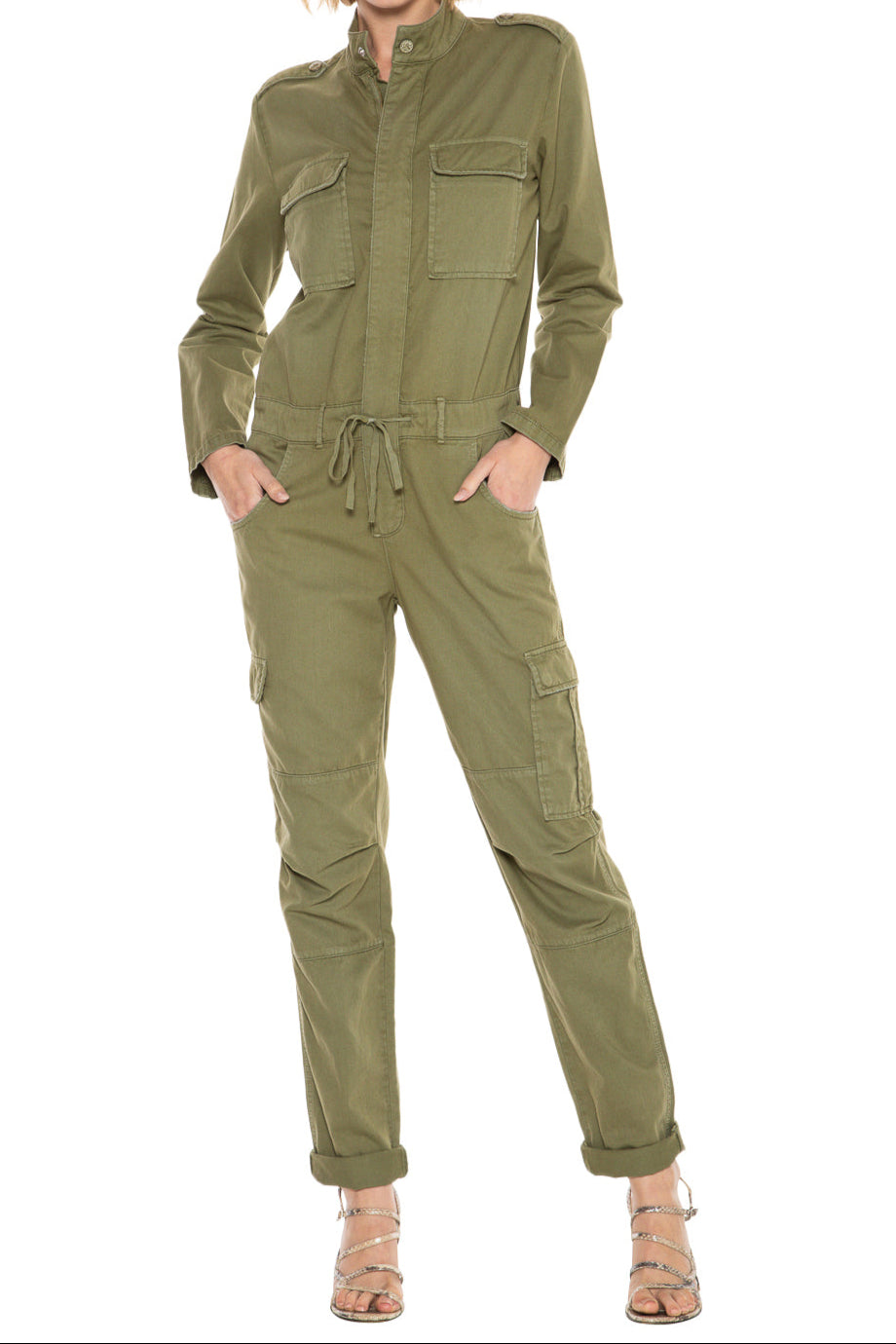 WEEKENDER JUMPSUIT - OLIVE BRANCH - Da-Nang