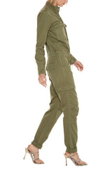 WEEKENDER JUMPSUIT - OLIVE BRANCH - Da-Nang