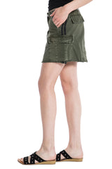 MILITARY SHORT SKIRT - OLIVE - Da-Nang