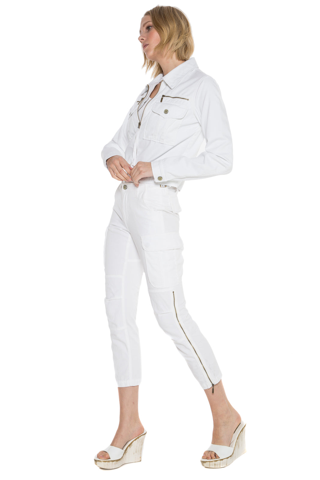 ALPHA CROP JACKET - WHITE - Da-Nang