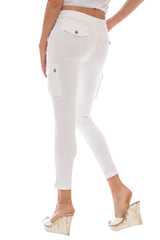 CARGO ANKLE SKINNY - WHITE - Da-Nang